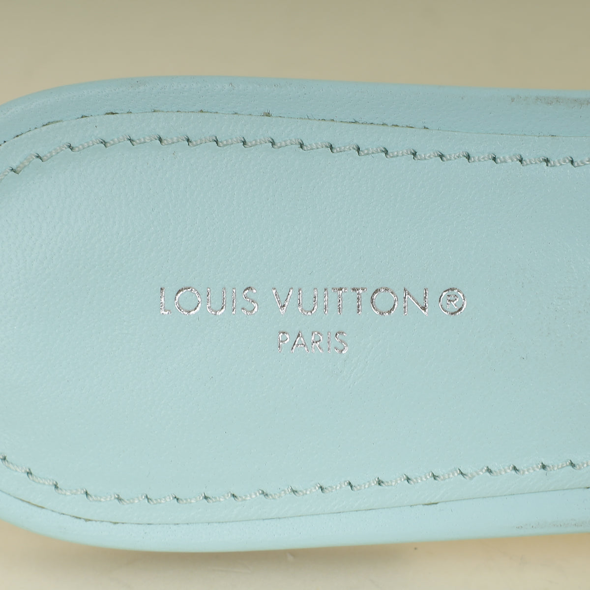 Louis Vuitton Aqua Monogram Embossed Revival Flat Mules 40