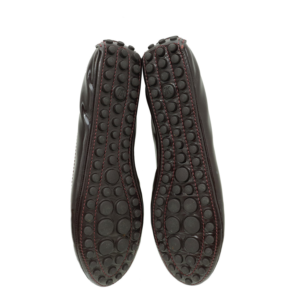 Louis Vuitton Amarante Oxford Ballerina Flats 41.5