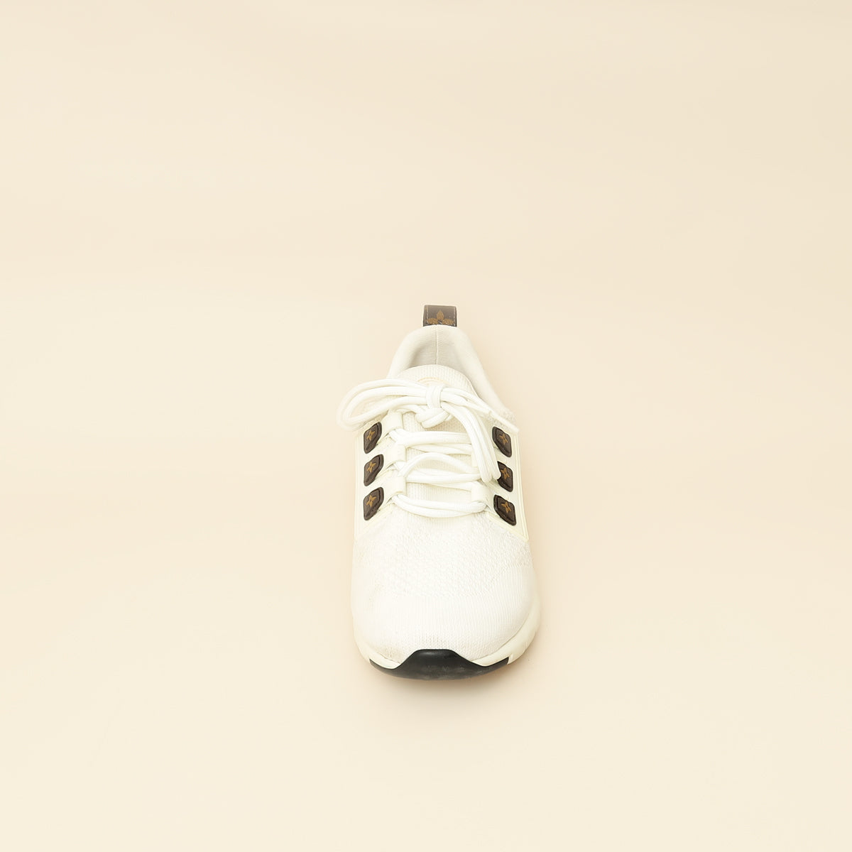 Louis Vuitton White Knit Aftergame Sneakers 41