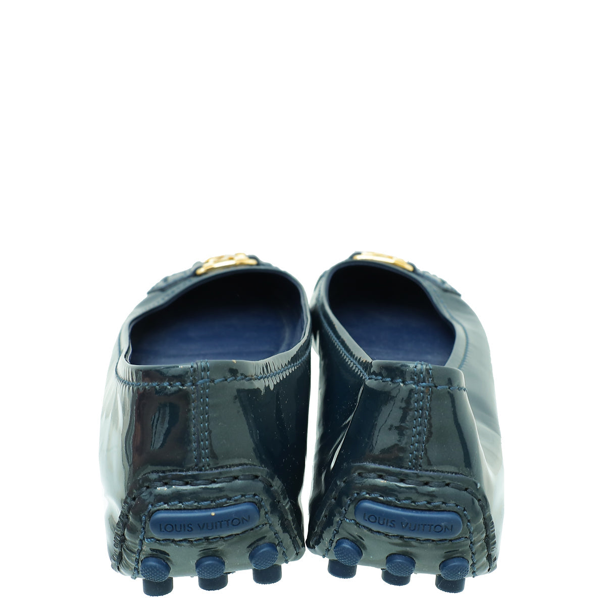 Louis Vuitton Indigo Blue Vernis Oxford Ballerina Flats 41