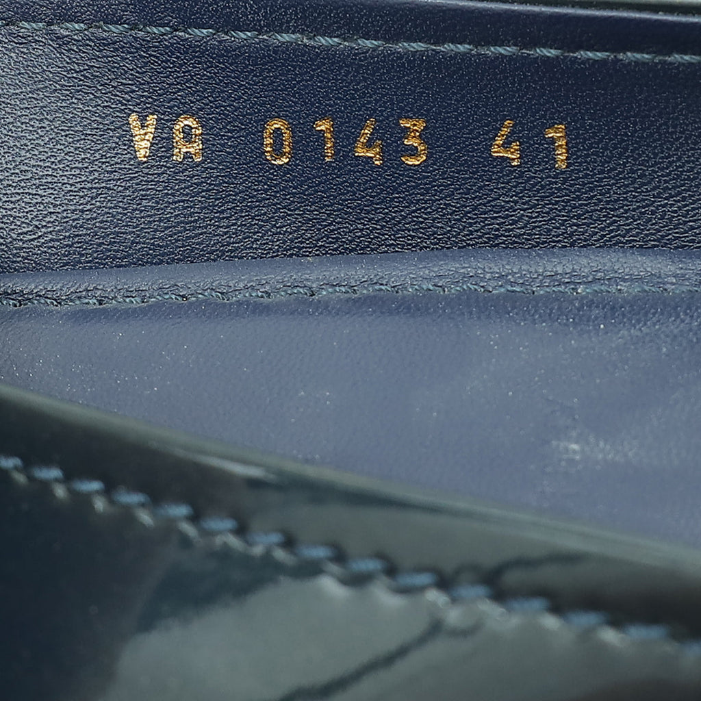Louis Vuitton Navy Blue Oxford Ballerina Flats 41
