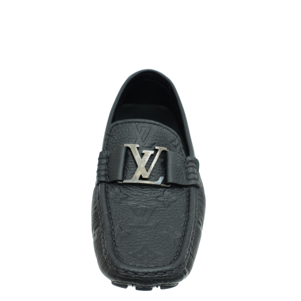 Louis Vuitton Black Monogram Empreinte Monte Carlo Moccasin 6