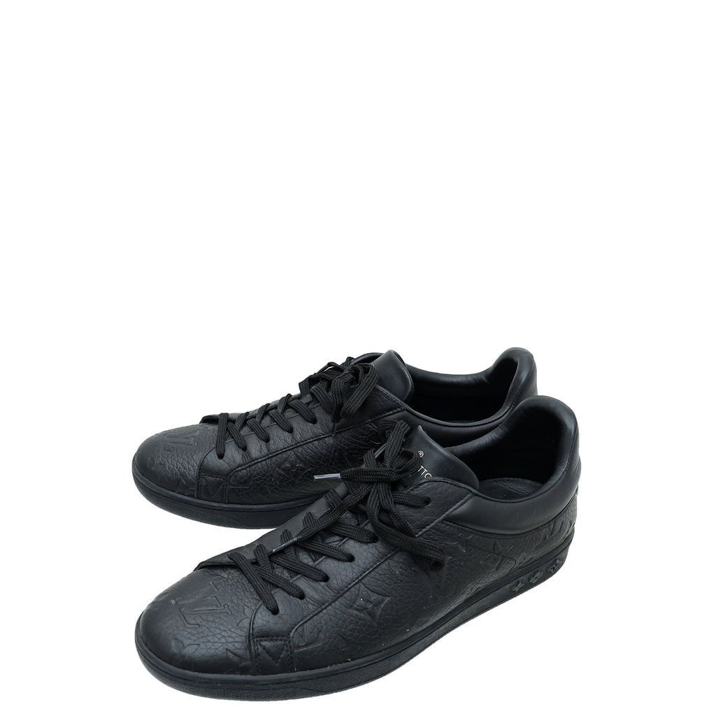 Louis Vuitton Black Monogram Embossed Luxembourg Trainer Sneaker 7