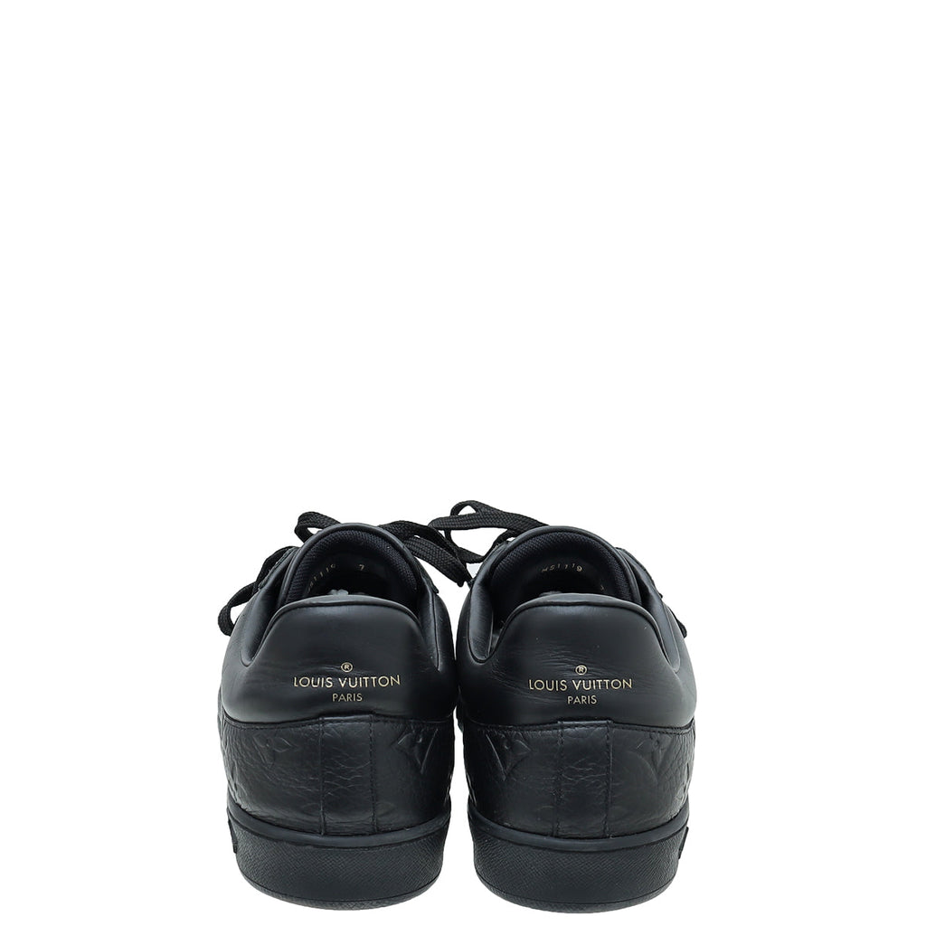 Louis Vuitton Black Monogram Embossed Luxembourg Trainer Sneaker 7