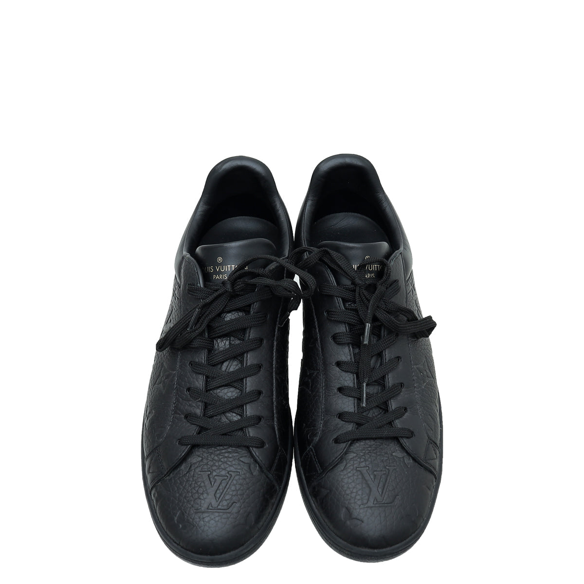 Louis Vuitton Black Monogram Embossed Luxembourg Trainer Sneaker 7