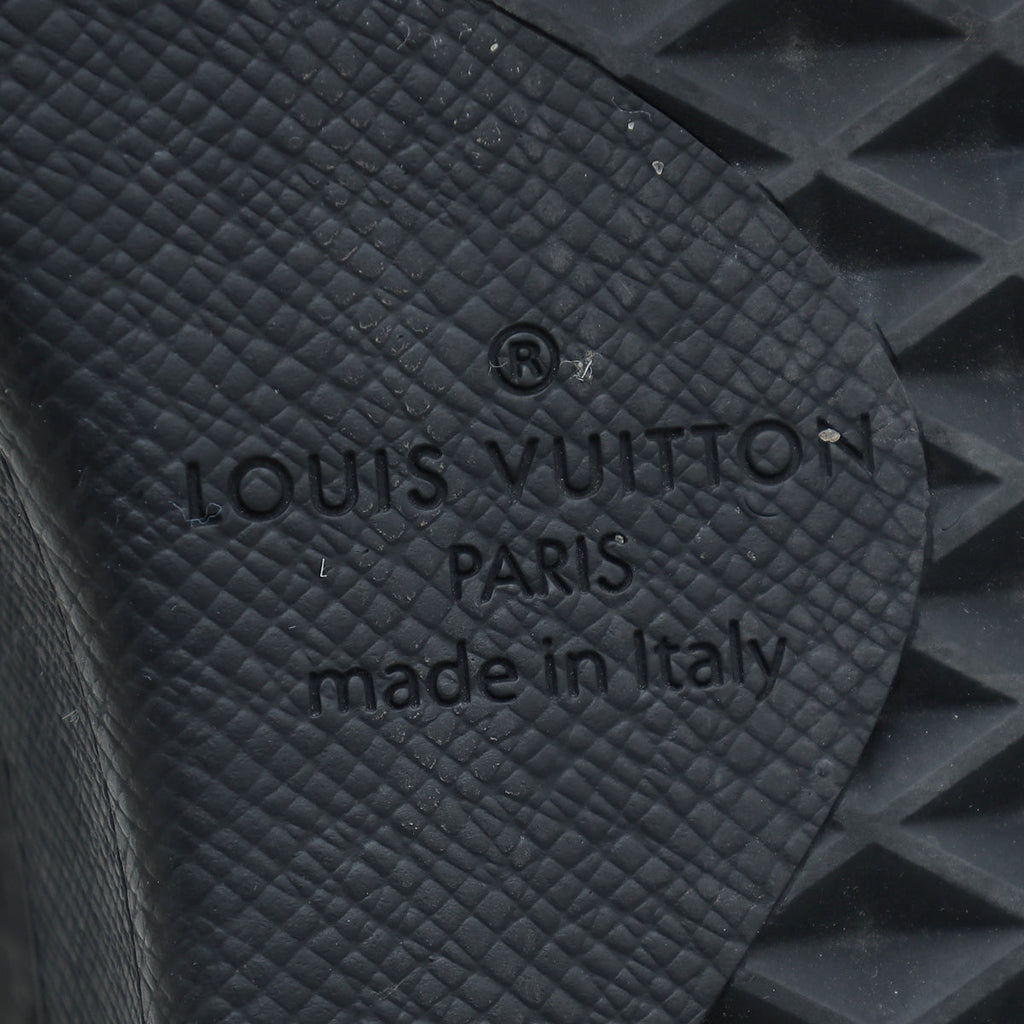 Louis Vuitton Black Monogram Embossed Luxembourg Trainer Sneaker 7