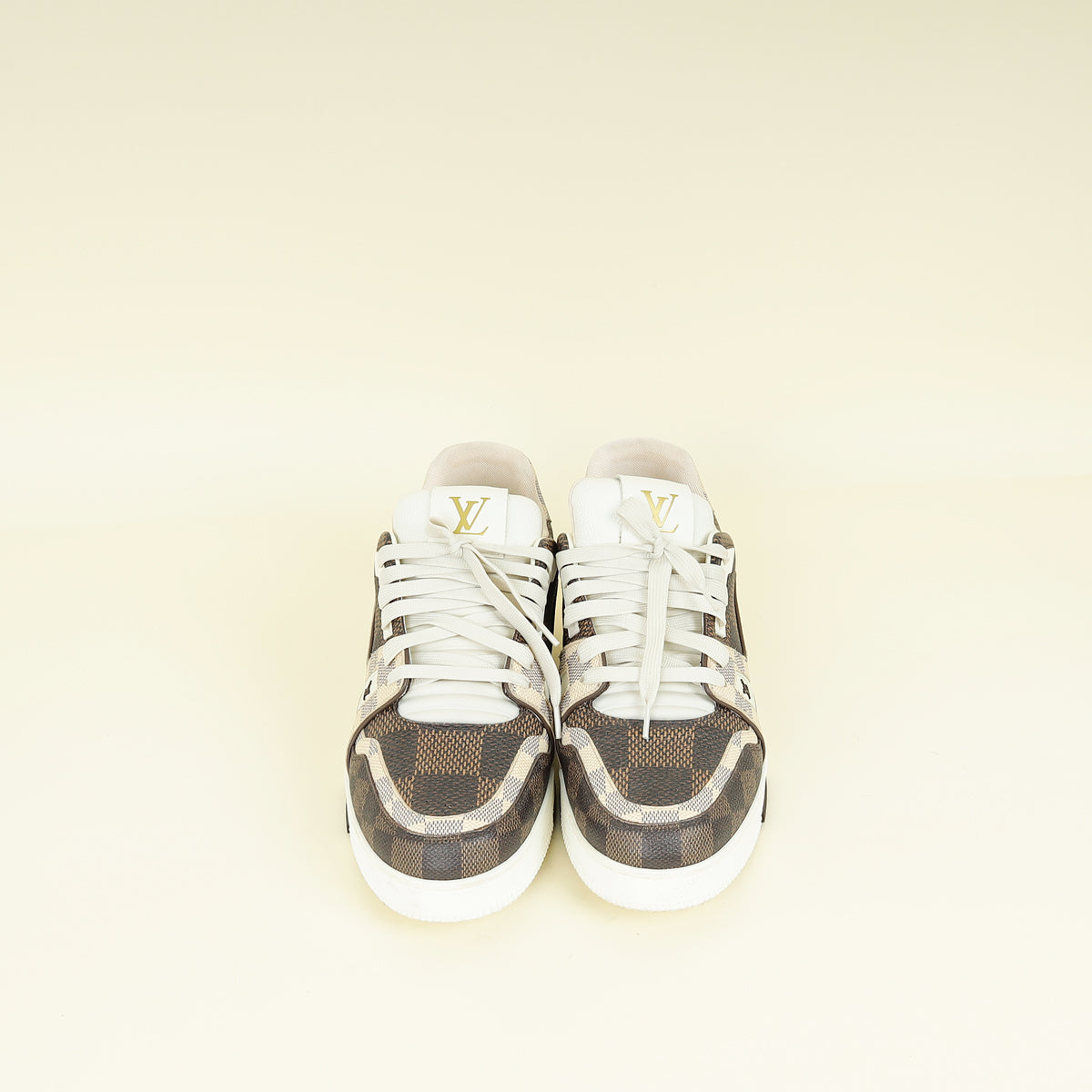 Louis Vuitton Moka Brown Damier Grained Calf Trainer Sneaker 8.5