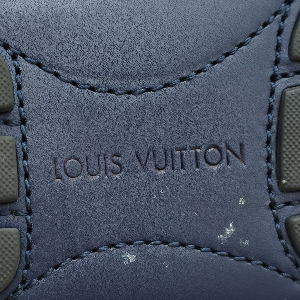 Louis Vuitton Navy Blue Monogram Monte Carlo Moccasins Loafer 8