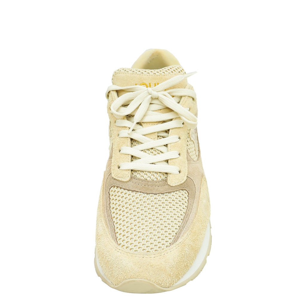 Louis Vuitton Beige Mesh and Suede Run Away Sneaker 9