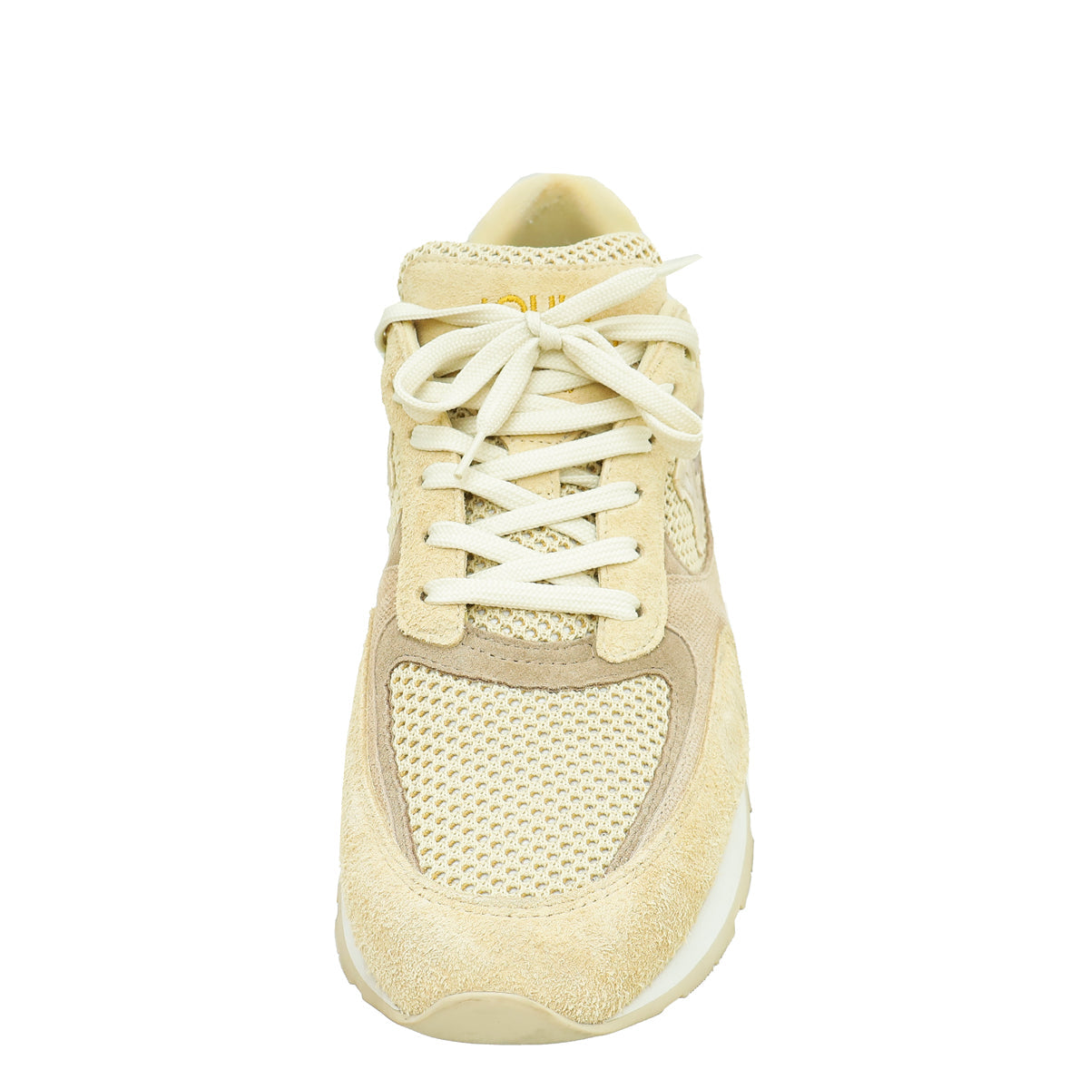Louis Vuitton Beige Mesh and Suede Run Away Sneaker 9
