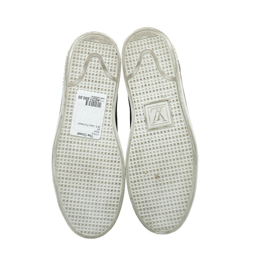 Louis Vuitton Monogram Black Frontrow Sneakers 38.5