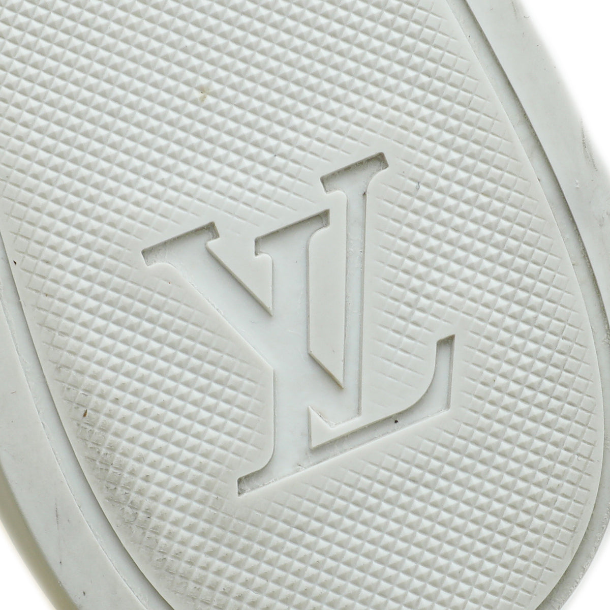 Louis Vuitton Bicolor Denim Monogram Punchy High Cut Sneaker 39.5