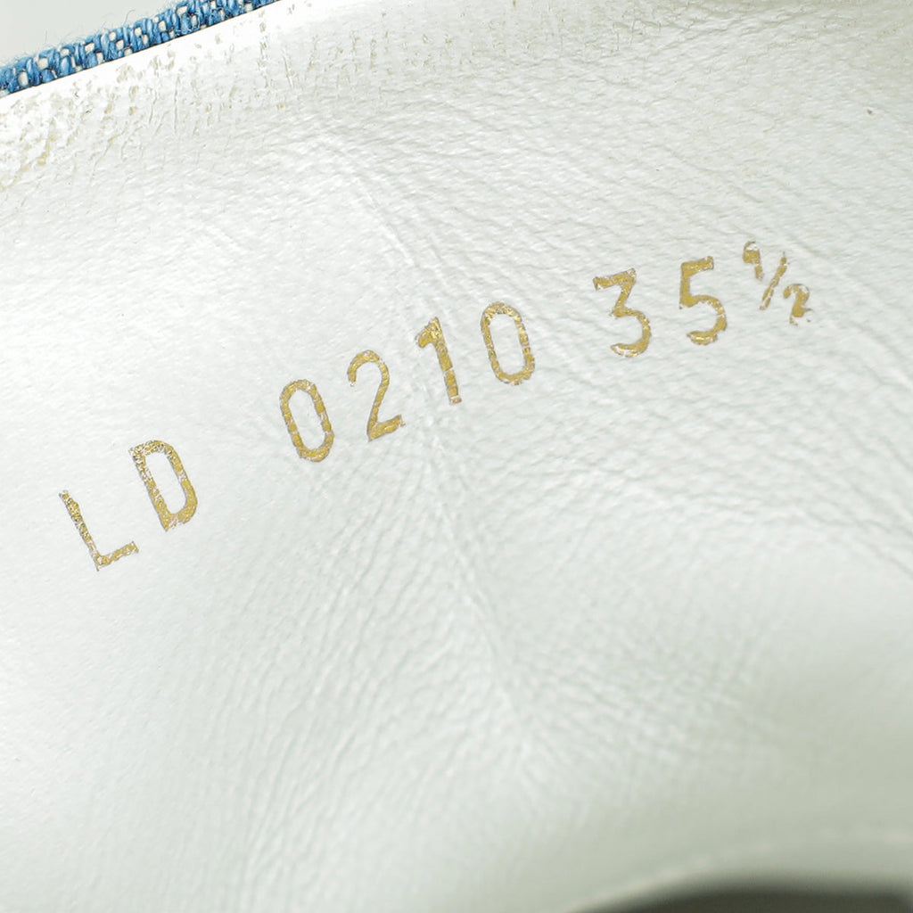 Louis Vuitton Blue Denim Monogram Stellar High Top Sneaker 35.5