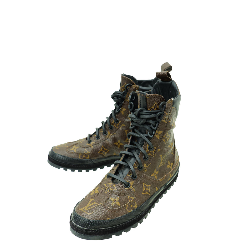 Louis Vuitton Monogram Black Eldorado Desert Boot 35