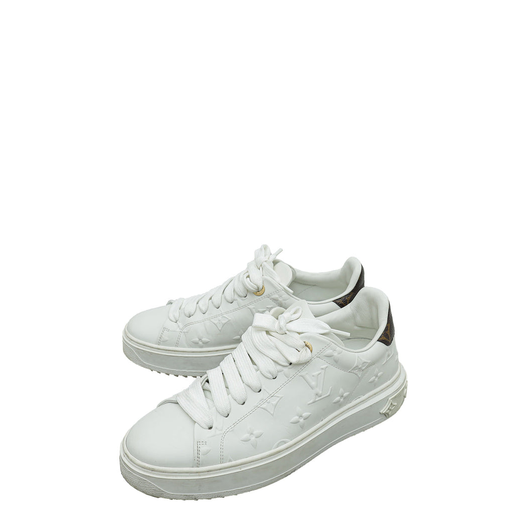 Louis Vuitton Bicolor Time Out Sneaker 35.5