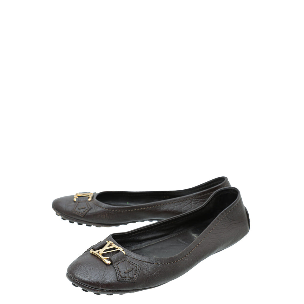 Louis Vuitton Brown Oxford Loafer 36.5