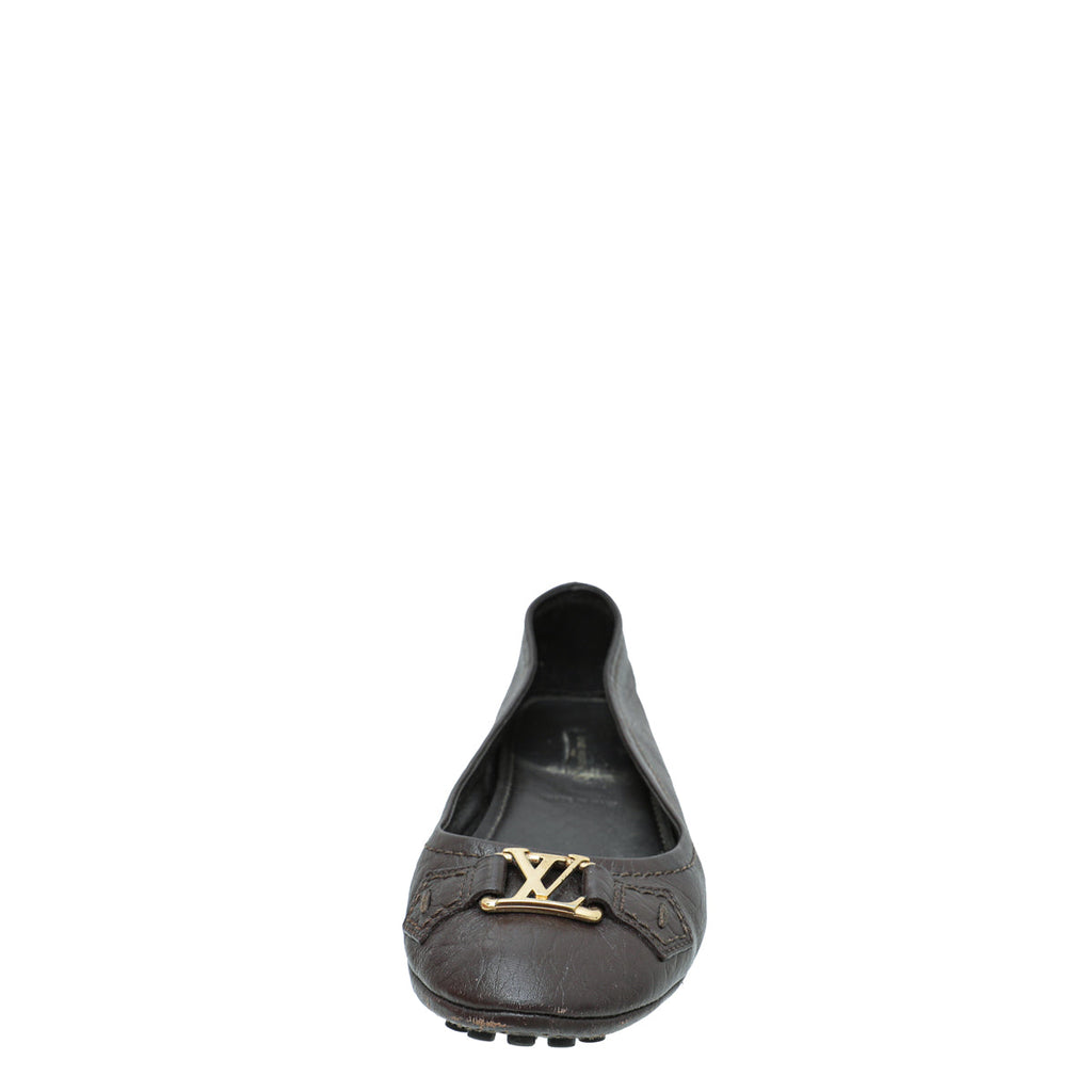 Louis Vuitton Brown Oxford Loafer 36.5