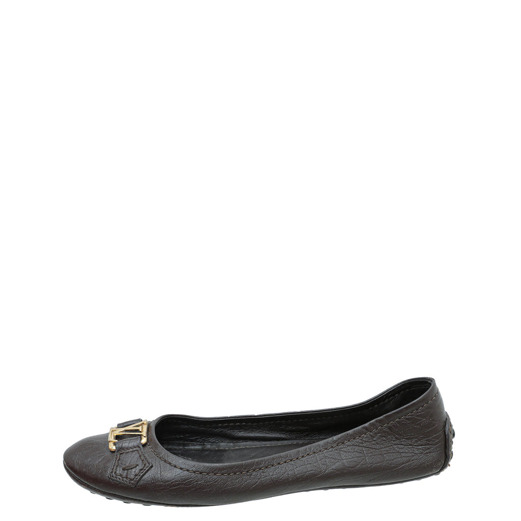 Louis Vuitton Brown Oxford Loafer 36.5