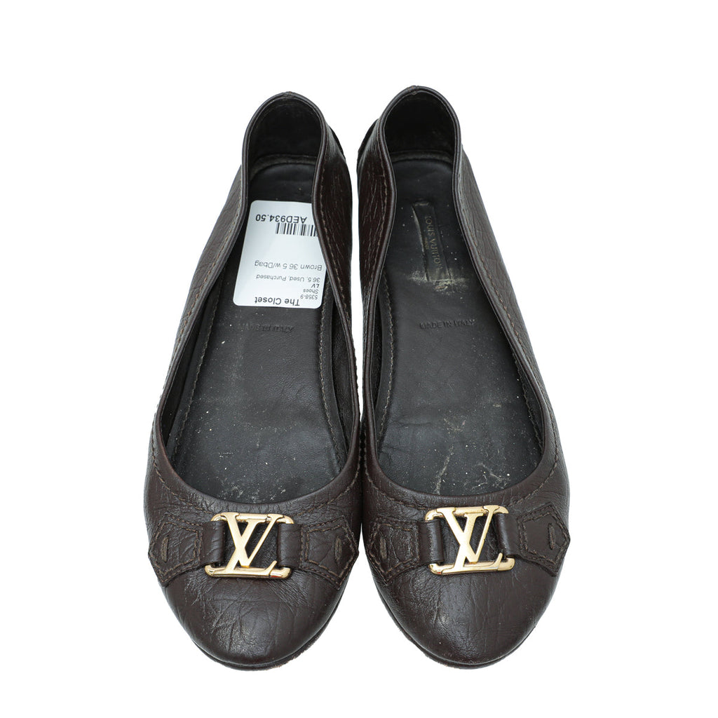 Louis Vuitton Brown Oxford Loafer 36.5