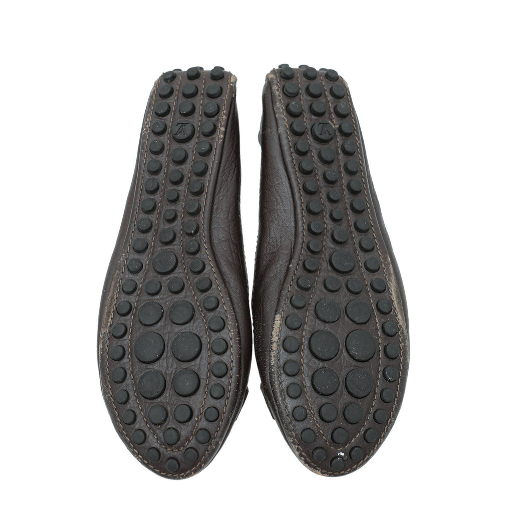 Louis Vuitton Brown Oxford Loafer 36.5