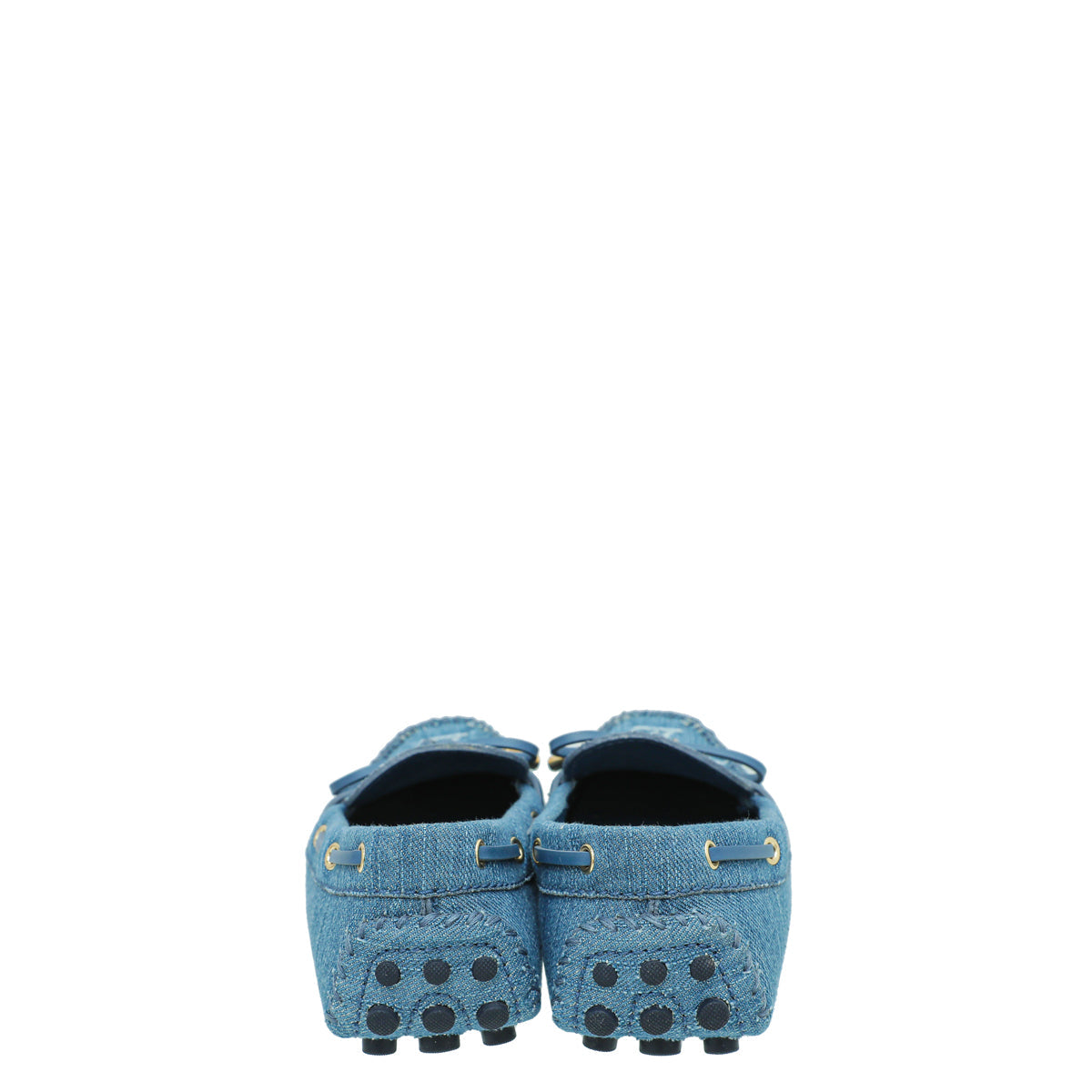 Louis Vuitton Blue Monogram Denim Golloria Flat Loafer 36