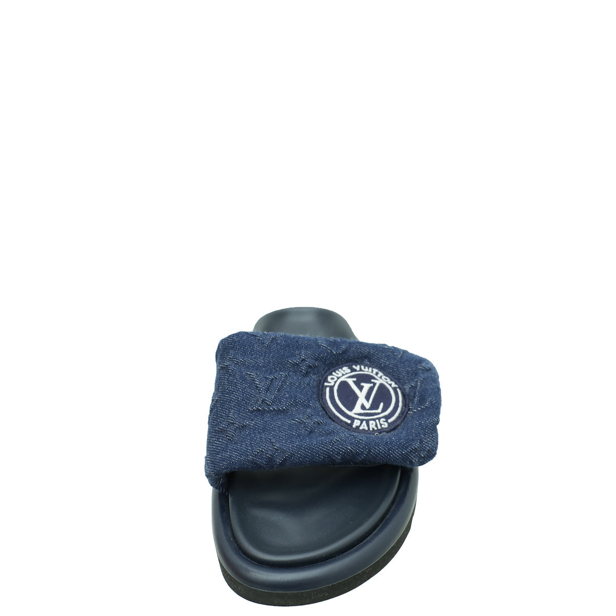 Louis Vuitton Navy Blue Monogram Denim Pillow Flat Comfort Mule 36