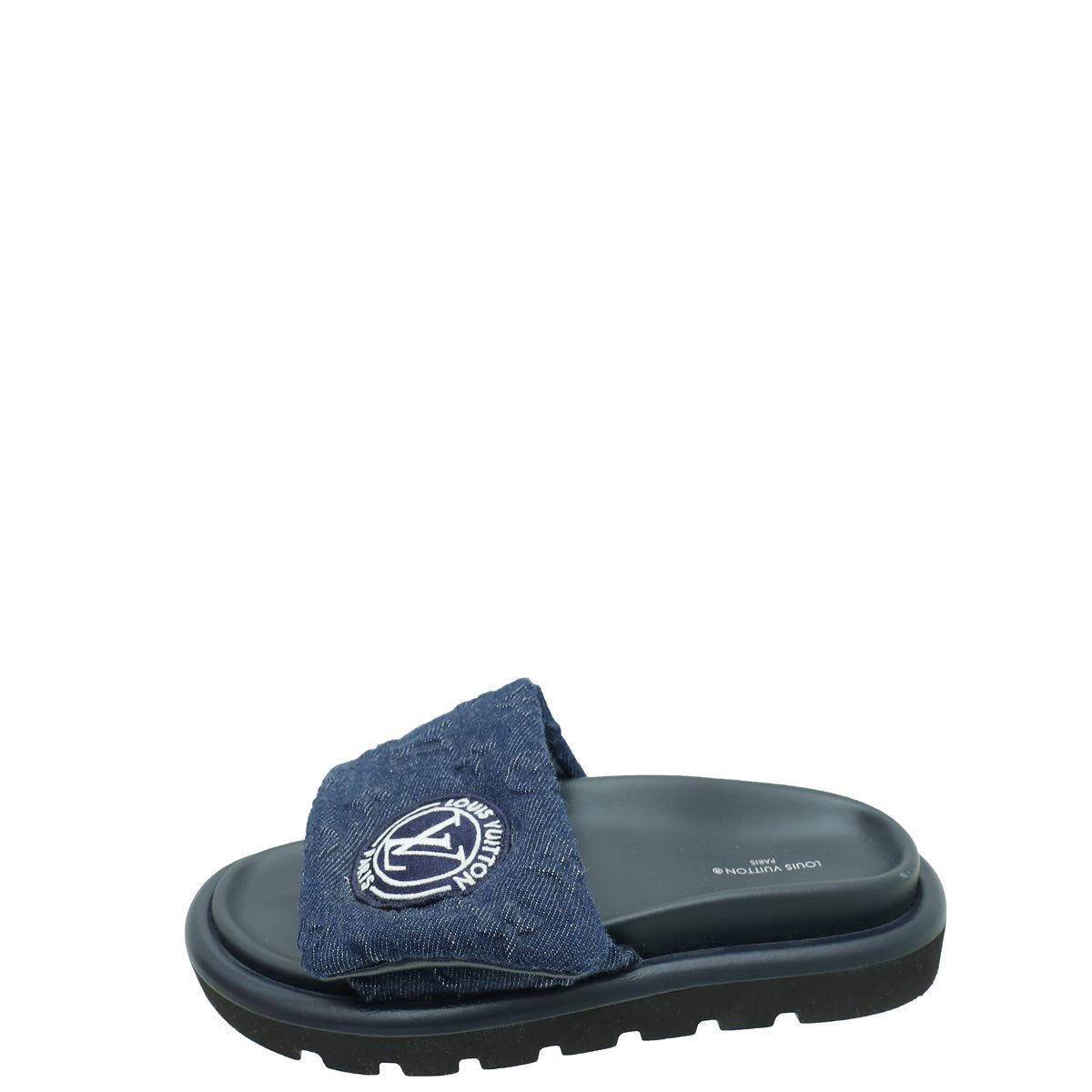 Louis Vuitton Navy Blue Monogram Denim Pillow Flat Comfort Mule 36