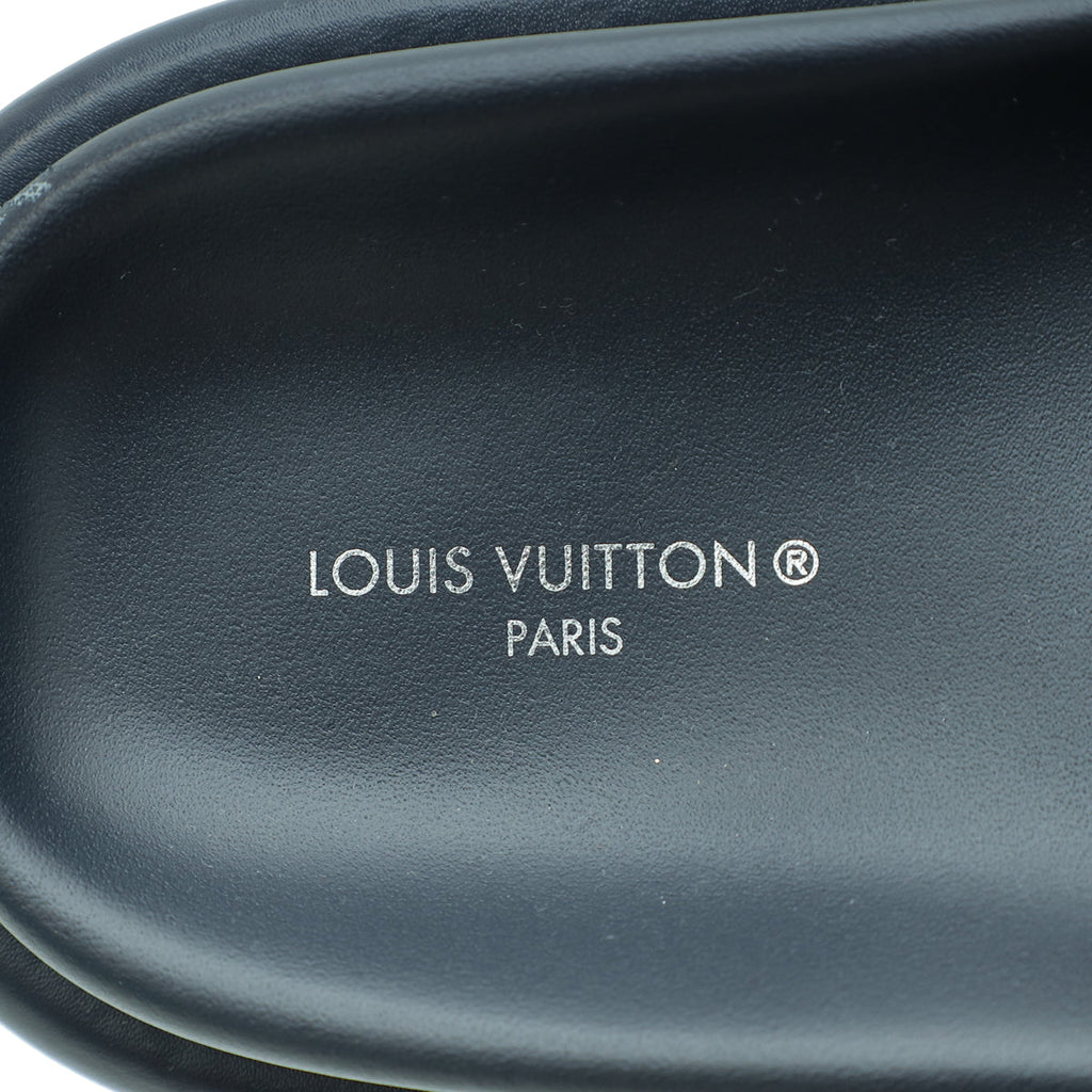 Louis Vuitton Navy Blue Monogram Denim Pillow Flat Comfort Mule 36
