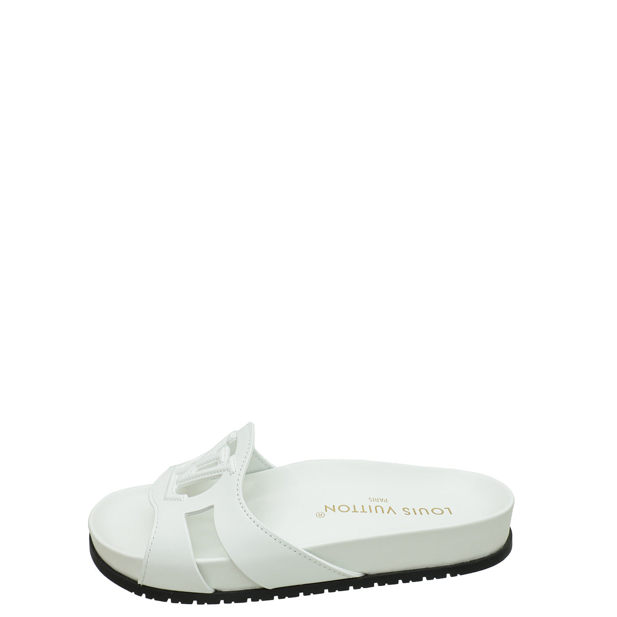 Louis Vuitton Blanc Isola Flat Comfort Mule 36