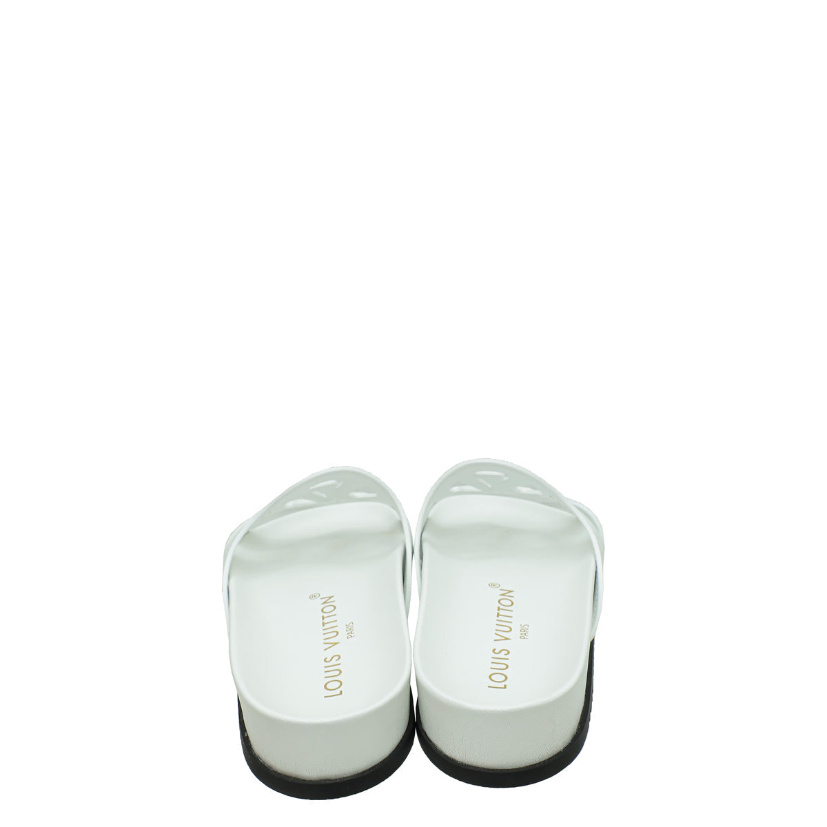 Louis Vuitton Blanc Isola Flat Comfort Mule 36