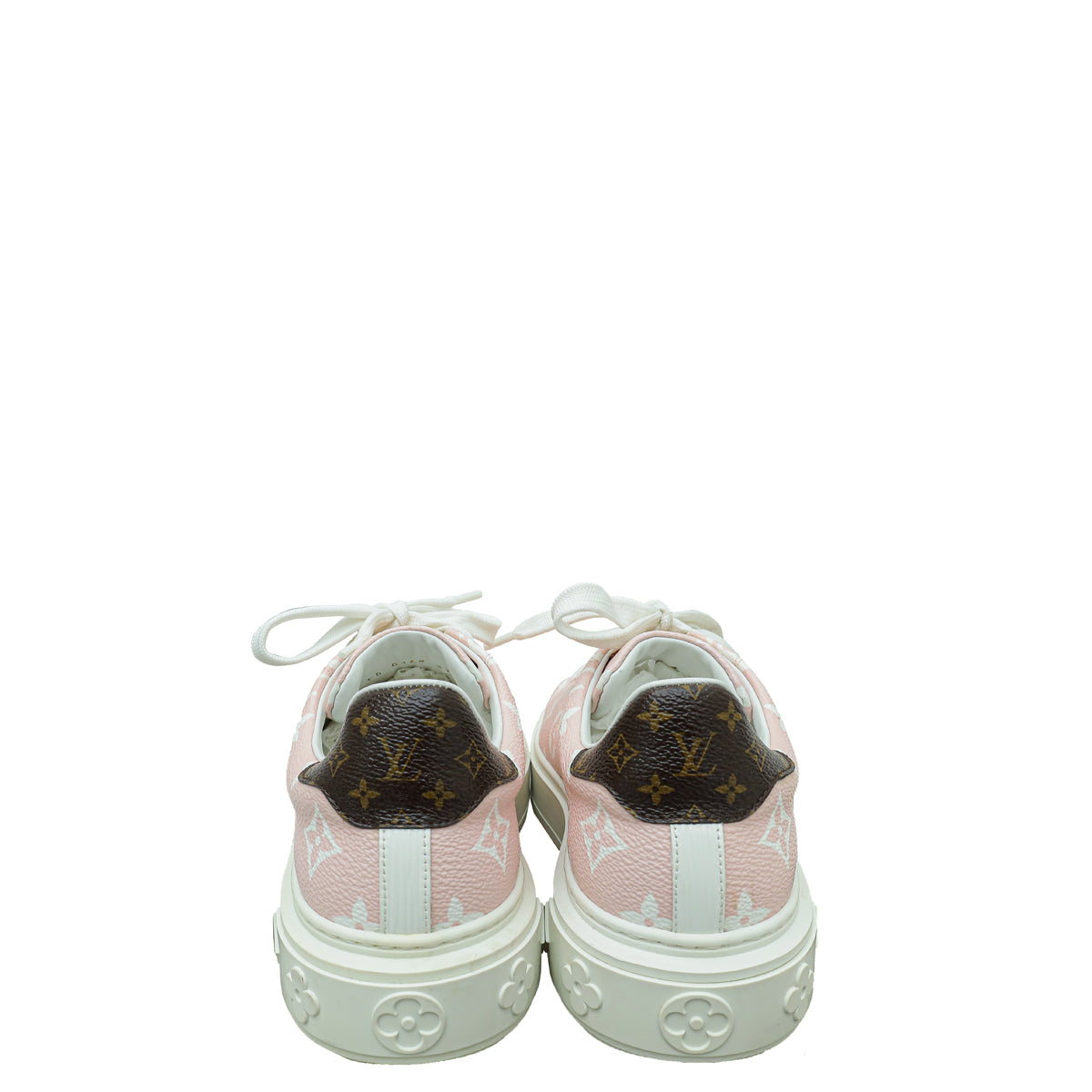 Louis Vuitton Bicolor Monogram Timeout Sneaker 37.5