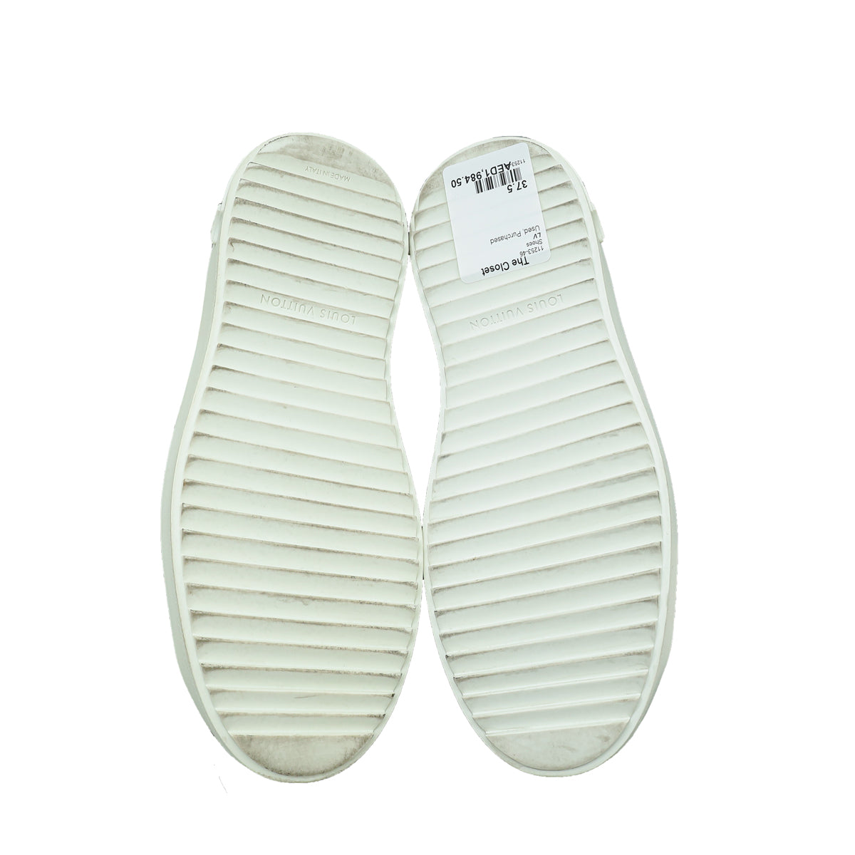 Louis Vuitton Bicolor Monogram Timeout Sneaker 37.5