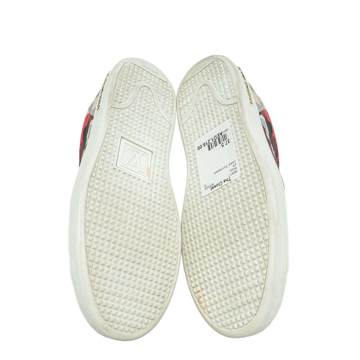 Louis Vuitton Damier Azur Overcloud Printed Sneaker 37.5