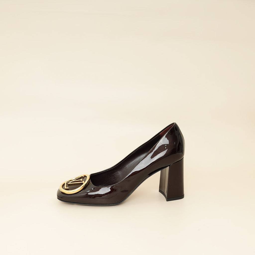 Louis Vuitton Amarante Vernis Madeleine Pump 37.5