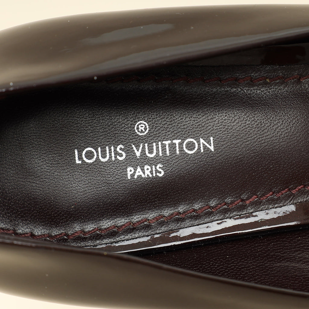 Louis Vuitton Amarante Vernis Madeleine Pump 37.5
