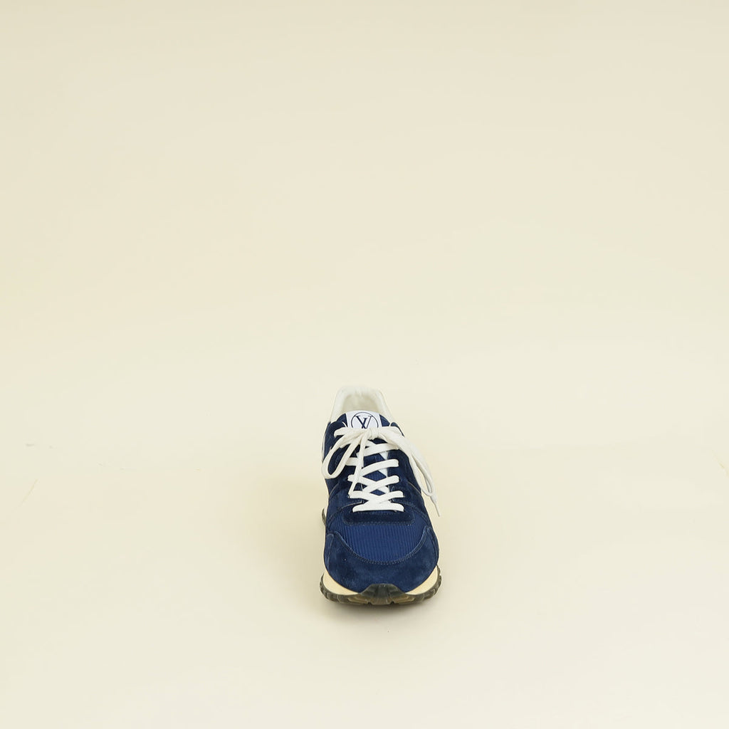 Louis Vuitton Blue Run Away Lace Up Sneakers 37.5
