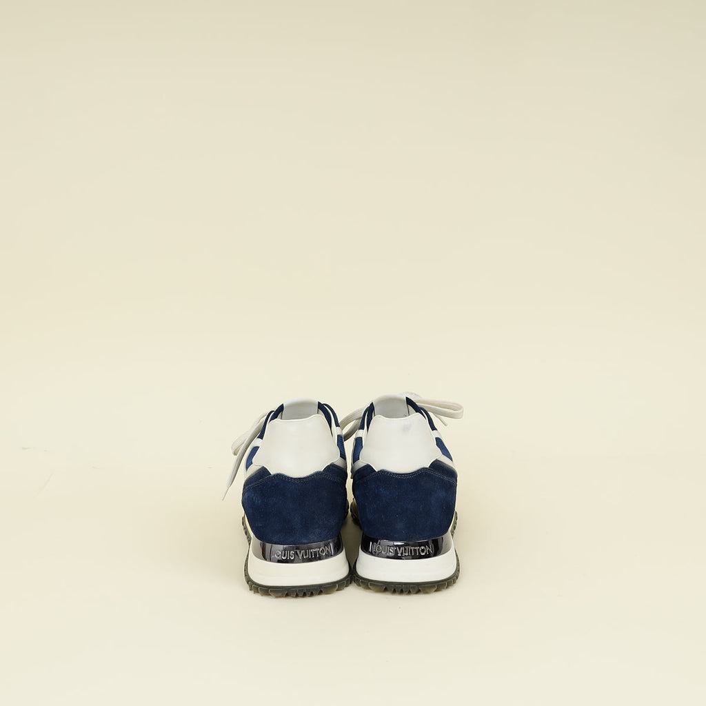 Louis Vuitton Blue Run Away Lace Up Sneakers 37.5