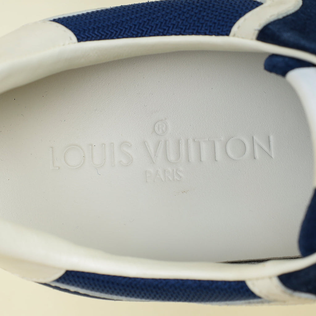 Louis Vuitton Blue Run Away Lace Up Sneakers 37.5