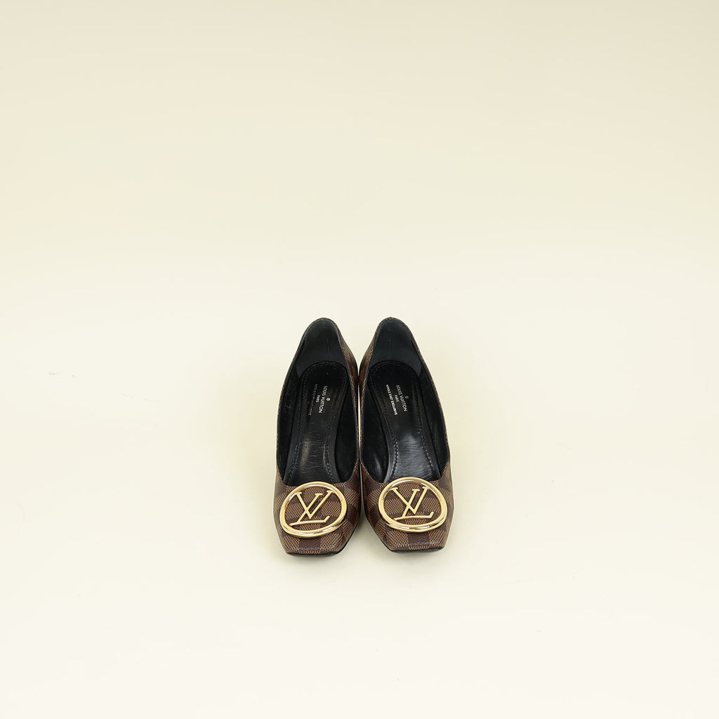 Louis Vuitton Damier Ebene Middle East Exclusive - Madeleine Pump 37.5