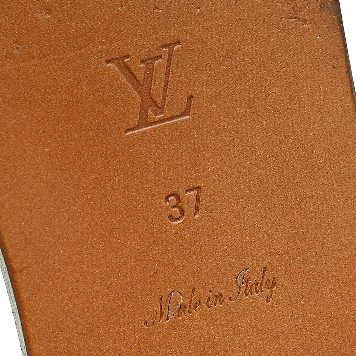 Louis Vuitton White Lock It Flat Mules 37
