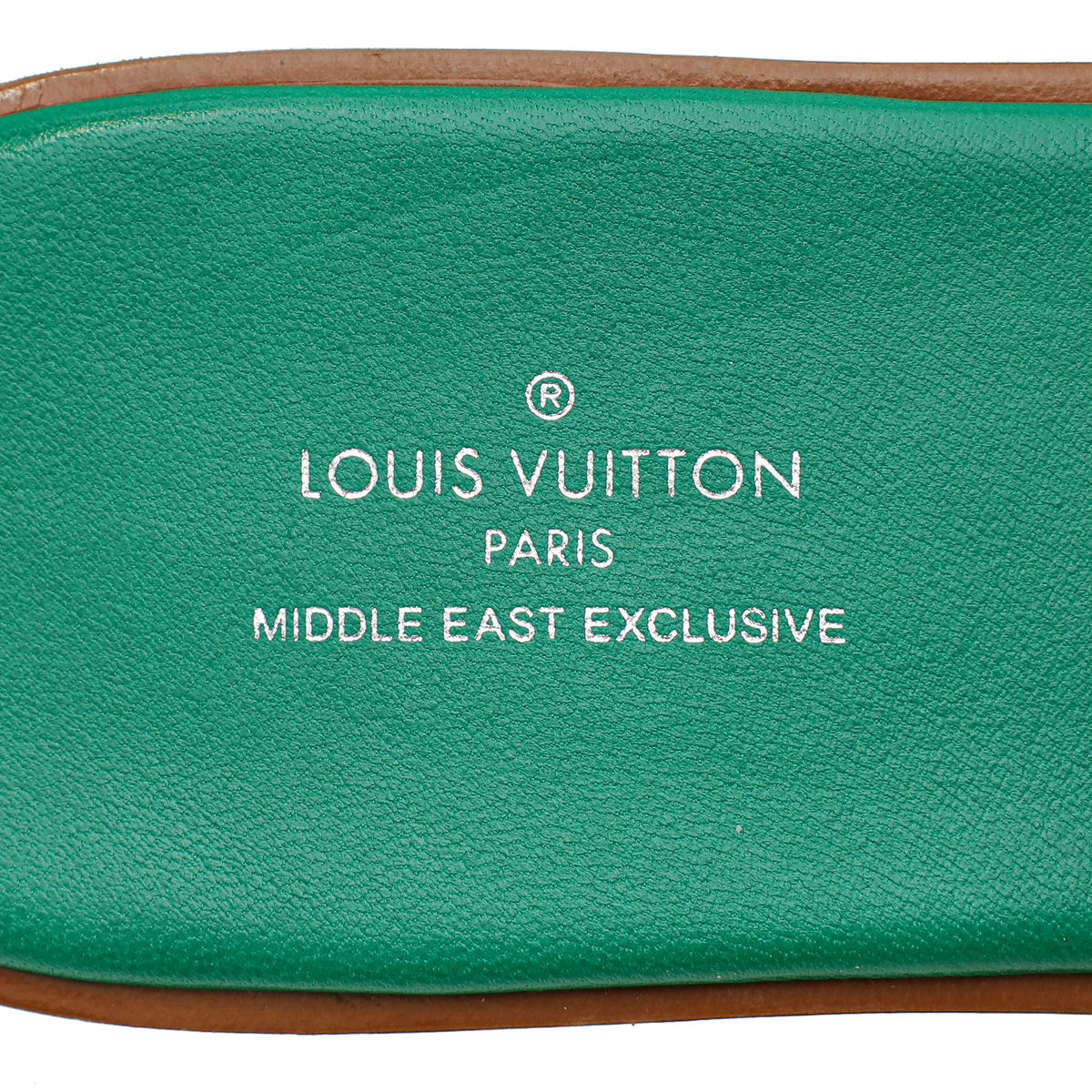 Louis Vuitton Green Crocodile Lock It Flat Mules 37