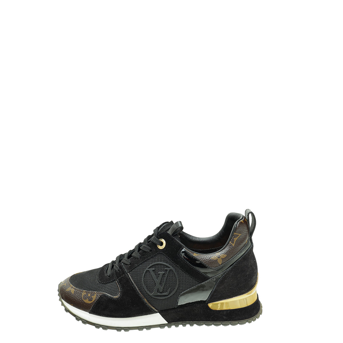 Louis Vuitton Monogram Black Run Away Sneaker 37