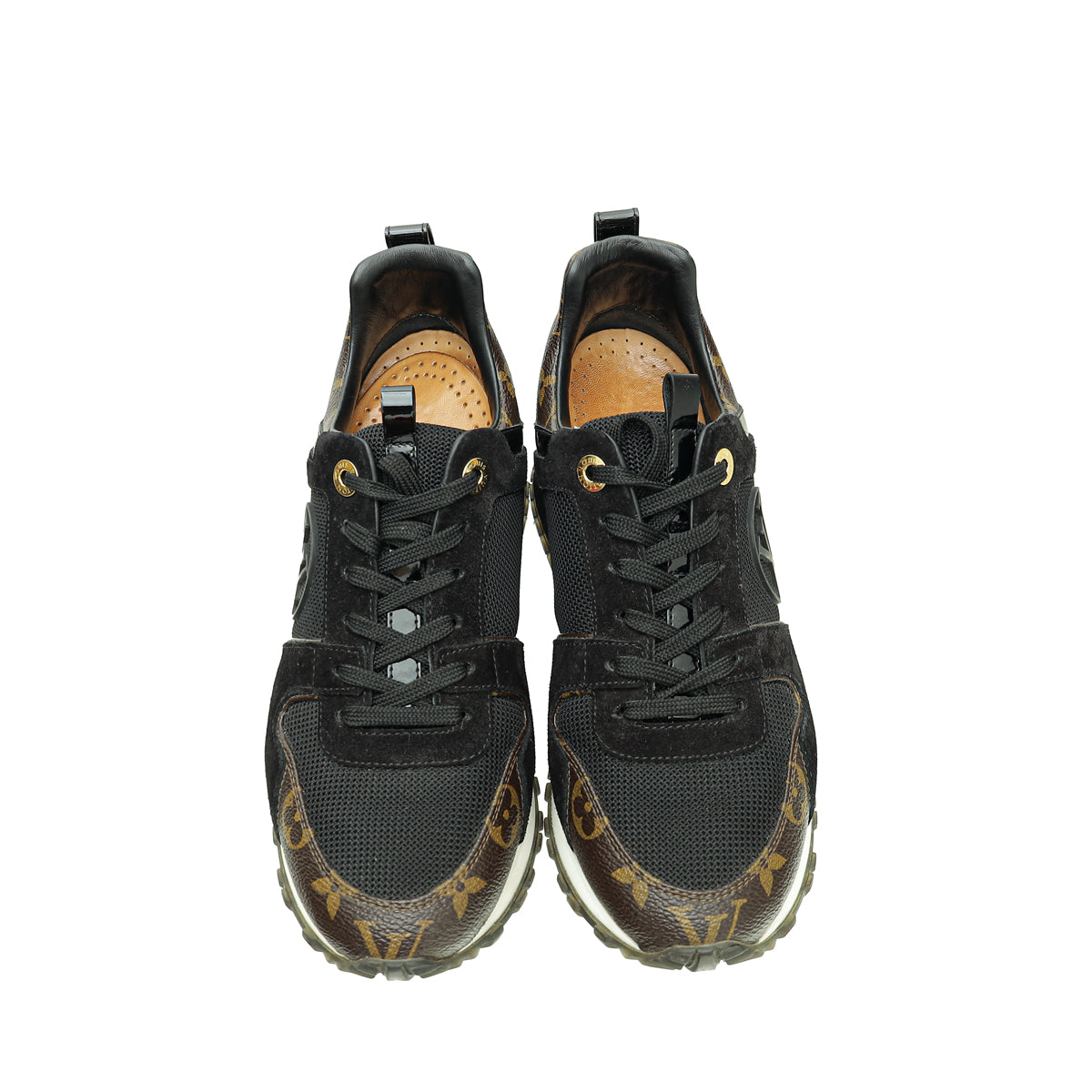 Louis Vuitton Monogram Black Run Away Sneaker 37