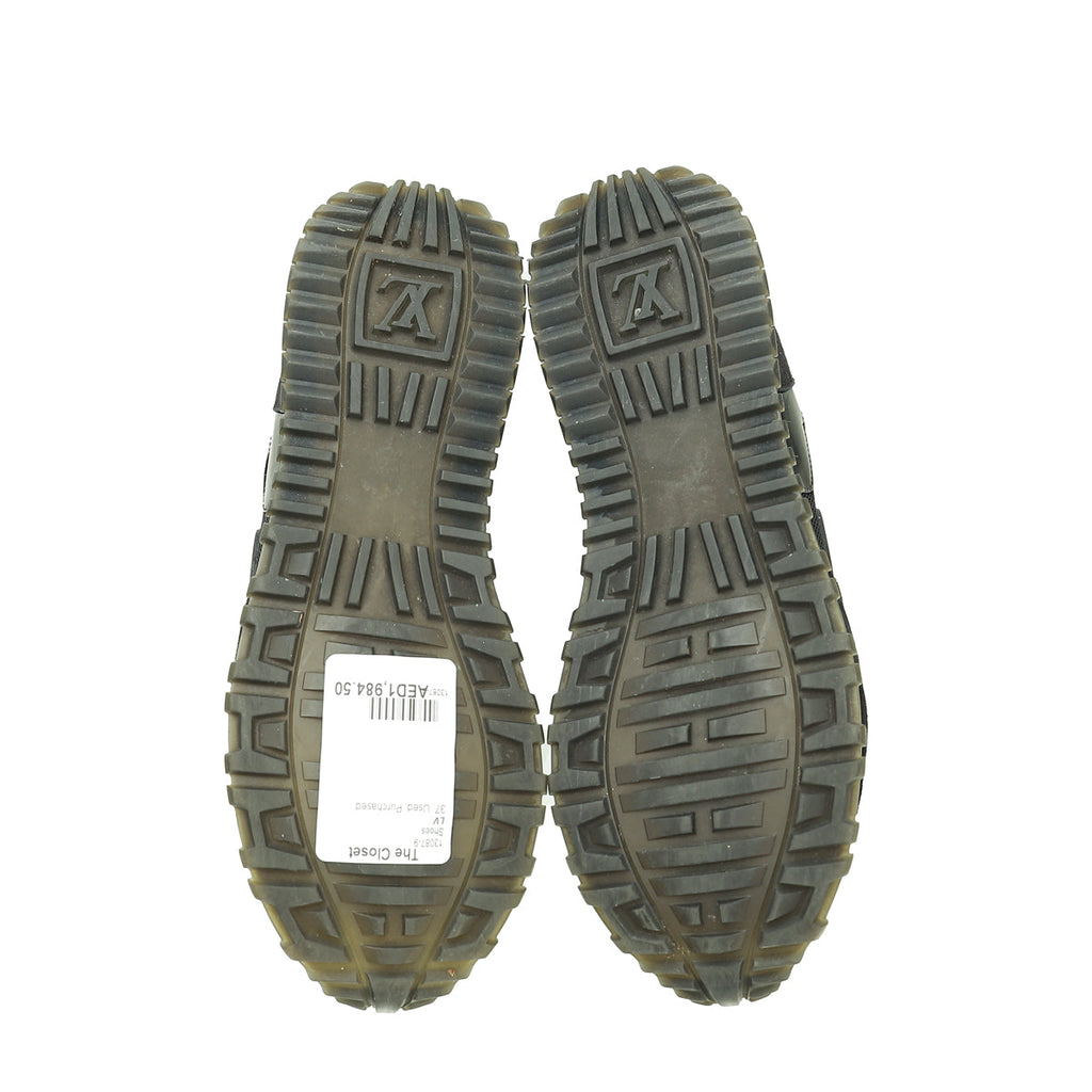 Louis Vuitton Monogram Black Run Away Sneaker 37