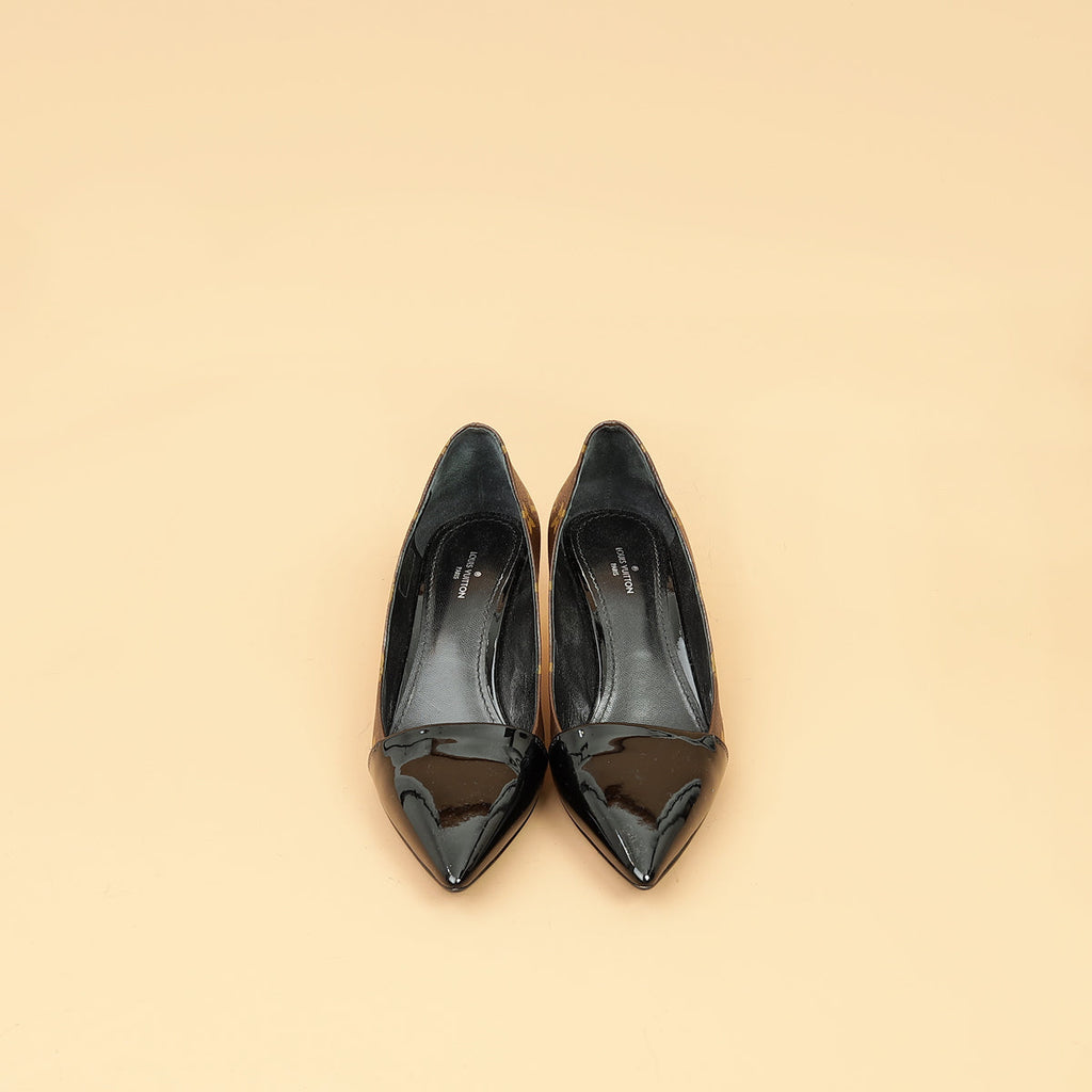 Louis Vuitton Bicolor Vernis Monogram Fetish Pumps 37