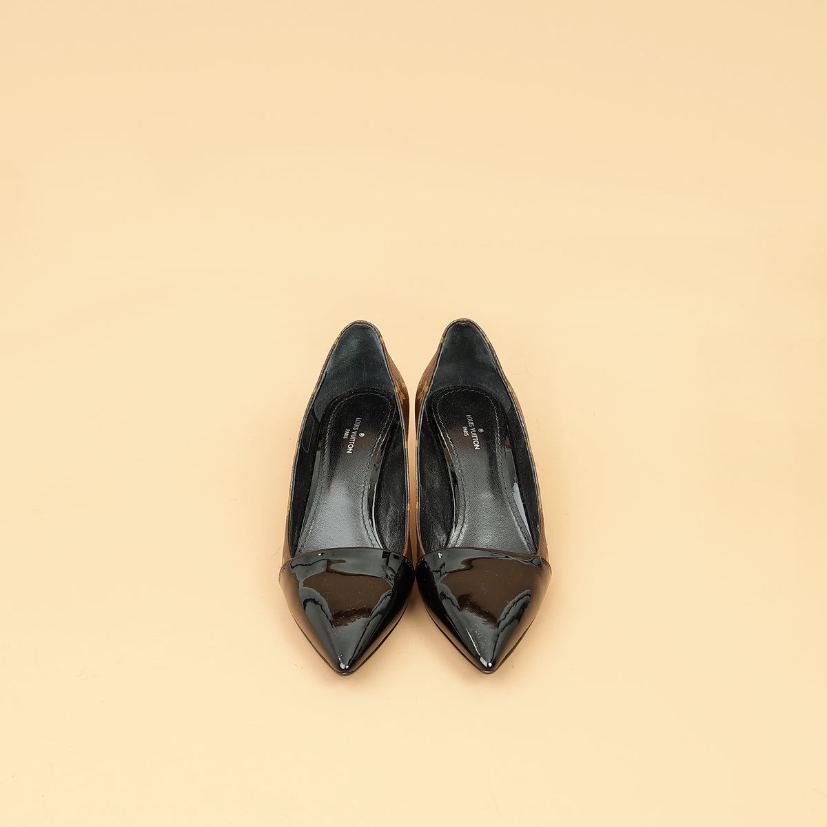 Louis Vuitton Bicolor Vernis Monogram Fetish Pumps 37
