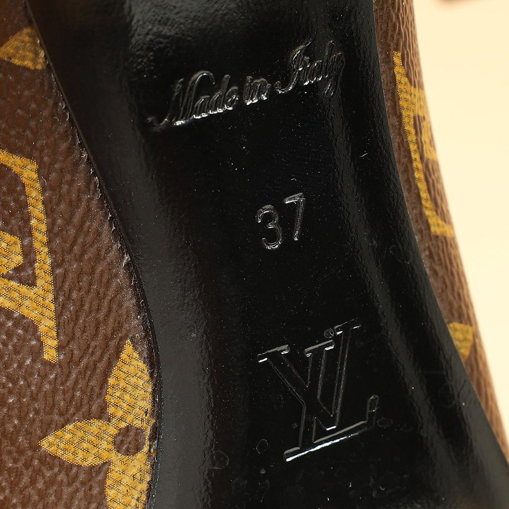 Louis Vuitton Bicolor Vernis Monogram Fetish Pumps 37