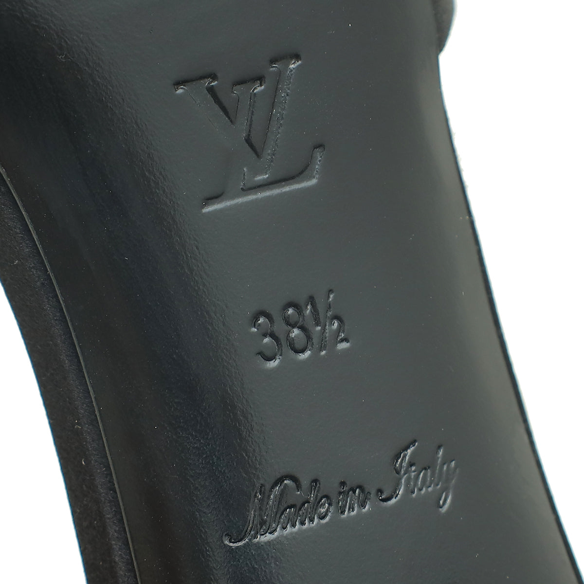 Louis Vuitton Black Satin Madeleine Mules 38.5