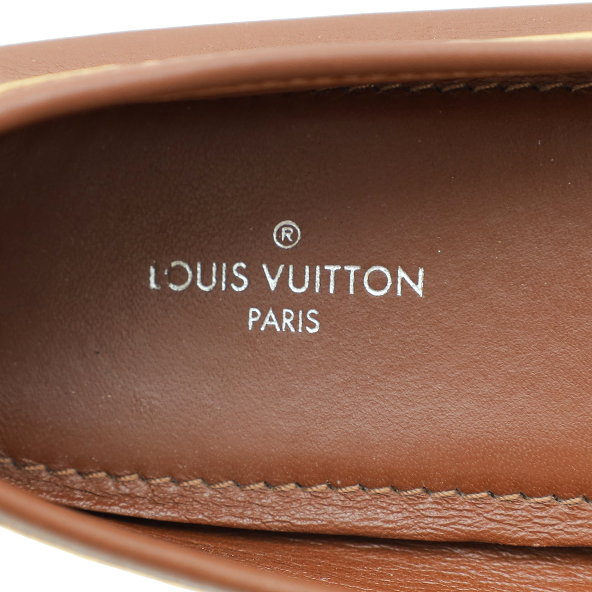Louis Vuitton Brown Oxford Ballerina Flats 38