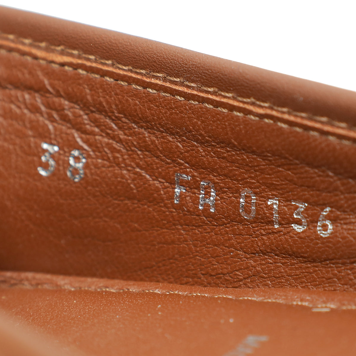 Louis Vuitton Brown Oxford Ballerina Flats 38
